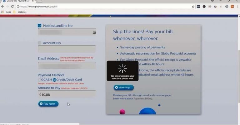 Globe Online Payment: How To Pay Globe Bill Online - Investlibrary