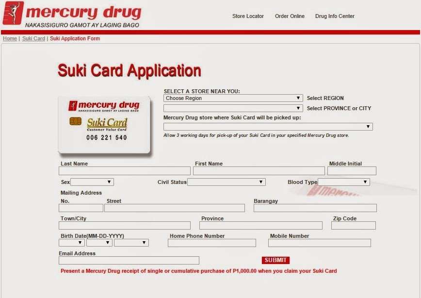 Mercury Drug Suki Card: How to Earn Points