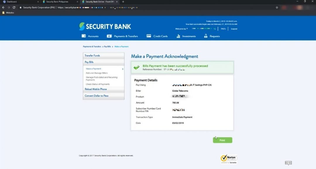 How To Pay Globe Bill Through Security Bank Online - Investlibrary