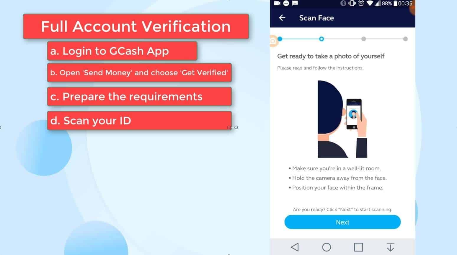 Gcash Kyc Full Verification How To Gcash Verify Account Online