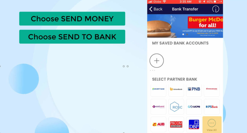 How To BPI Send Money To Security Bank Using GCash For FREE (2019)