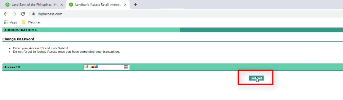 Landbank Iaccess Online Account How To Unlock Or Reset Your Password