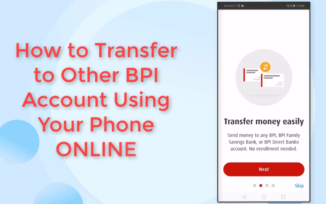 BPI Fund Transfer to Anyone: Money Transfer Online Unenrolled 3rd Party